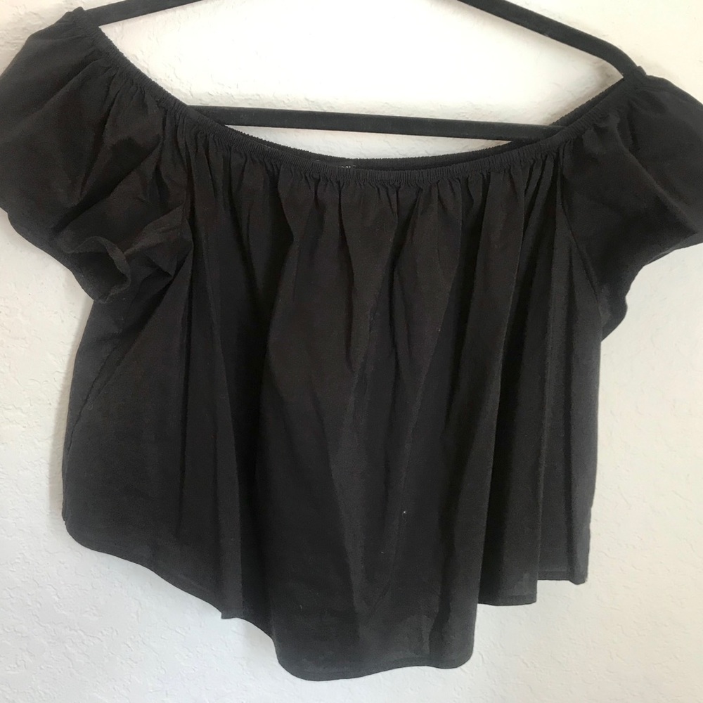 Off the shoulders black top